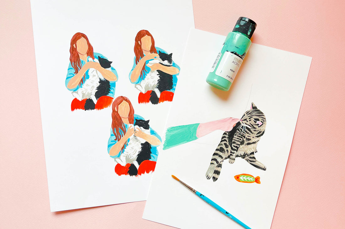 How I Illustrated “How to Pet a Cat"