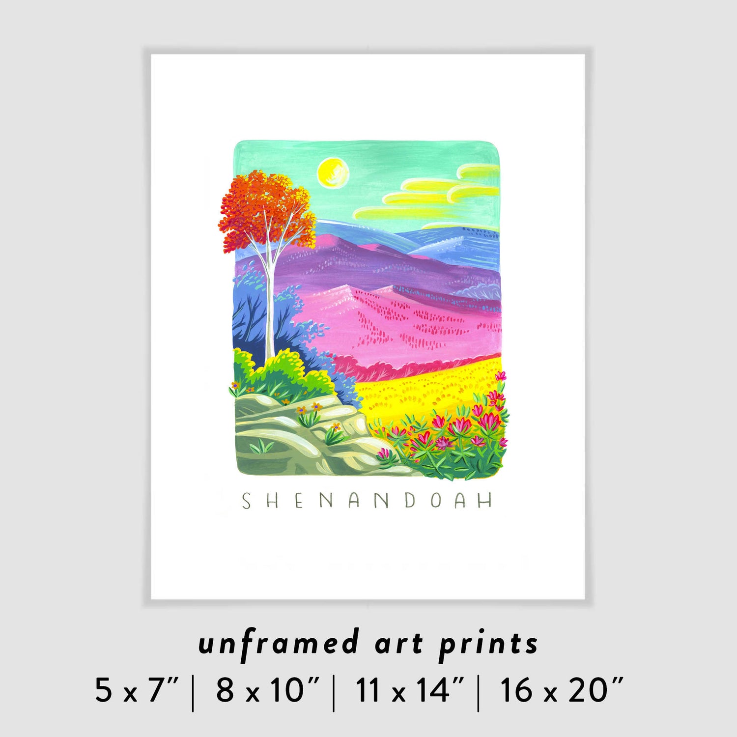 Shenandoah National Park Art Poster