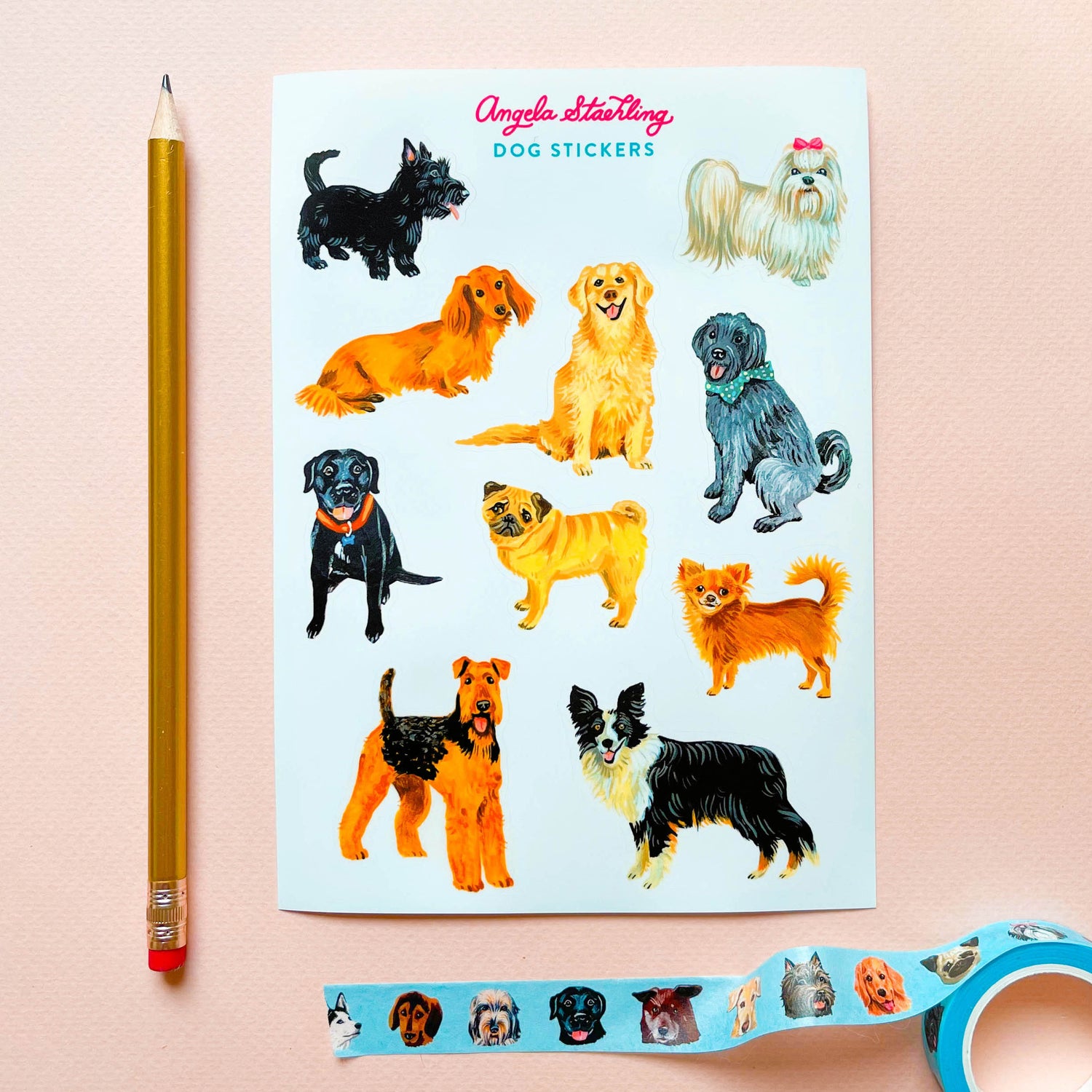 Dog sticker sheet
