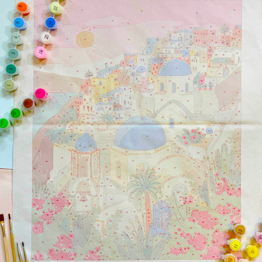 Paint By Number Kit | Santorini
