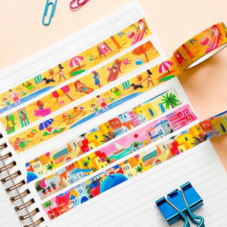 Travel and beach washi tape